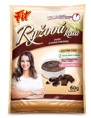 Kaša Fit ryžová s čokoládou 60g