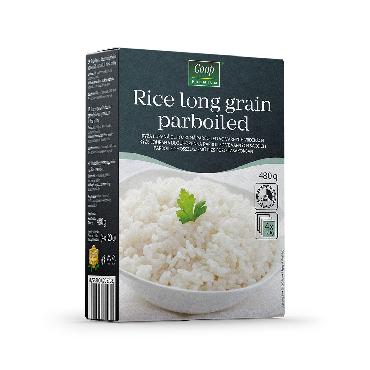 COOP Ryža dlhozrnná parboleid 4x120g Premium
