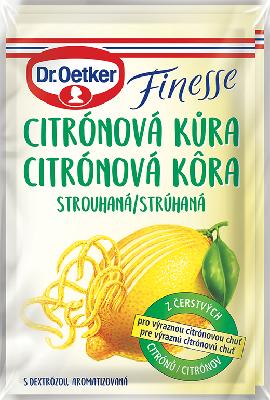 Kôra citrónová Finesse strúhaná 2x6g
