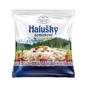 COOP Halušky zemiakové hlbokozmrazené 1kg MD