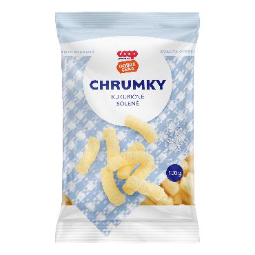 COOP Chrumky kukuričné solené 100g DC