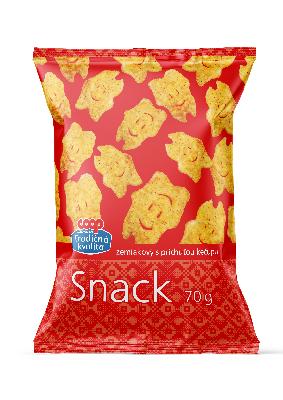 COOP Snack zemiakový s príchuťou kečupu 70g TK