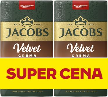Káva Jacobs Velvet Crema 2x250g