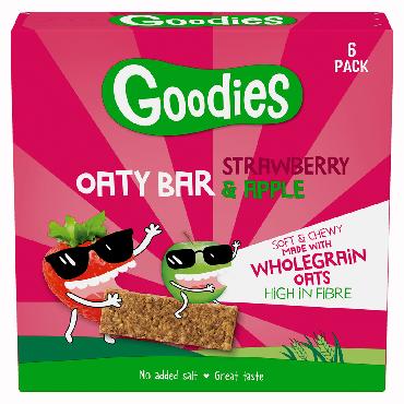 Tyčinky ovsené Goodies jahoda a jablko 6x23g