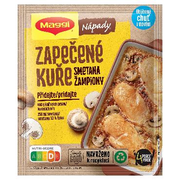 Nápady Maggi zapečené kura šampiňóny smotana 30g