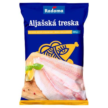 Treska aljašská filety hlbokozmrazené 400g