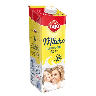 Mlieko trvanlivé plnotučné 3,5% 1L