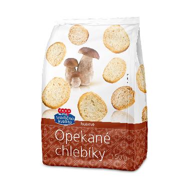 COOP Chlebíky opekané hubové 150g TK