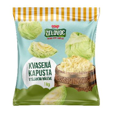 COOP Kapusta kvasená v slanom náleve 1kg Zelovoc