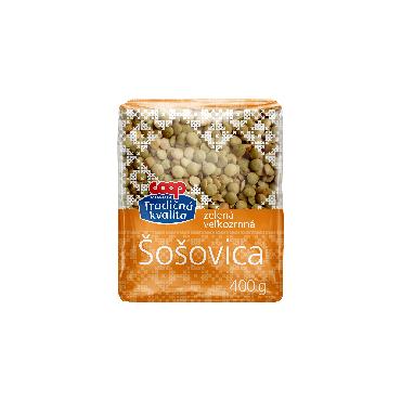 COOP Šošovica veľkozrnná 400g TK