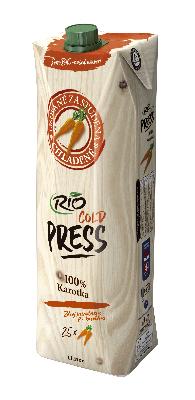 Šťava Rio Cold Press 100% karotka 1L