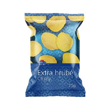 COOP Chipsy Extra hrubé solené 75g TK