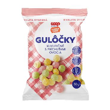 COOP Gulôčky Kukuričné s príchuťami ovocia 50g DC