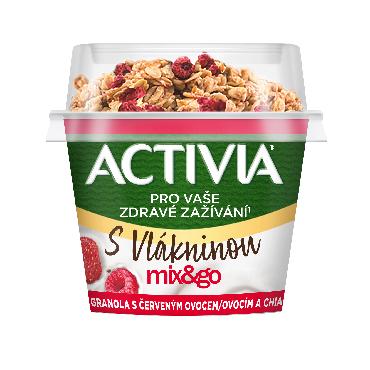 Jog. Act.Mix&Go Granola s červ. ovocím a chia 165g