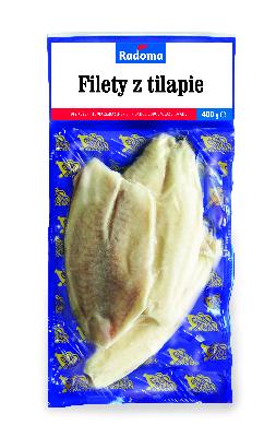 Filety z tilapie hlbokozmrazené v glazúre 400g
