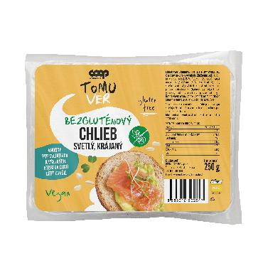 COOP Bezgluténový chlieb svetlý krájaný  250g TV