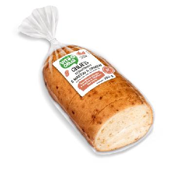 Chlieb bezgluténový s masťou a cibuľou 250g BK
