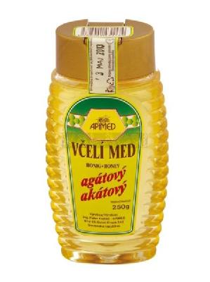 Med agátový  dávkovač 250g