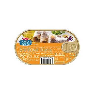 COOP Filety sleďové v rast.oleji 170g TK