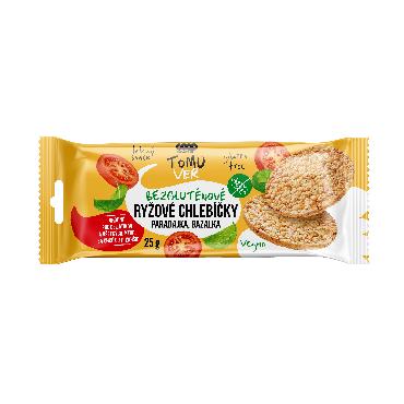 COOP Chlebíčky ryžové paradajka a bazalka 25g TV