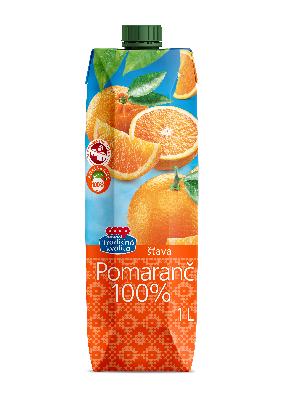 COOP Šťava pomarančová 100% 1L TK