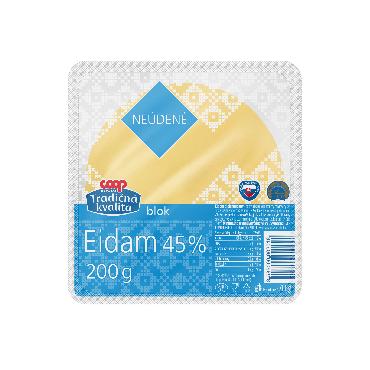 COOP Eidam blok neúdený 200g TK
