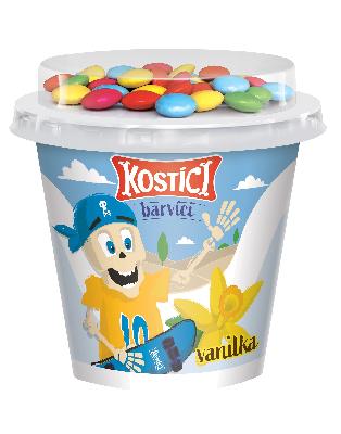 Jogurt Kostíci vanilka čokoládové dražé 109g