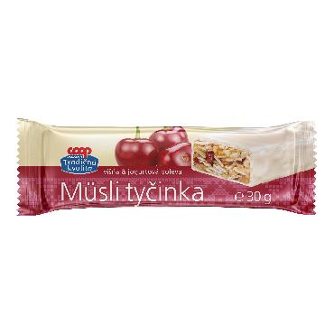 COOP Tyčinka müsli višne a jogurt 30g TK