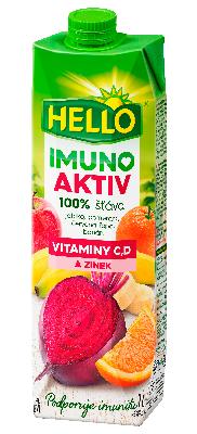 Hello 100% šťava červená repa Imuno 1l