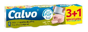 Calvo Tuniak v olivovom oleji 4x65g