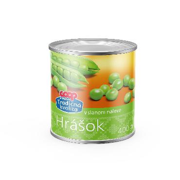 COOP Hrášok sterilizovaný  400g TK