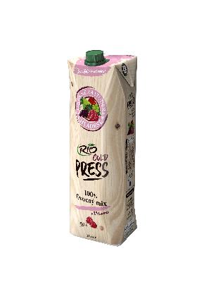 Šťava Rio Cold Press 100% mix s malinami 1L