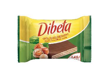 Dibeta Oblátka lieskovooriešková máčaná 25g