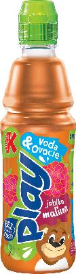 Kubík Play Voda + Ovoce príchuť Malina 0,4L PET