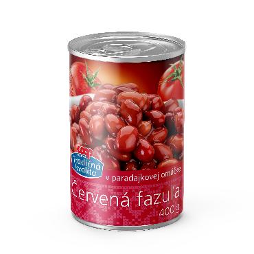 COOP Fazuľa červená v paradajkovej omáčke 400g TK