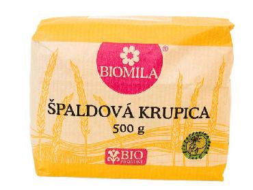 BIO Biomila Krupica špaldová celozrnná 500g