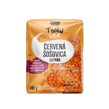 COOP Šošovica červená lúpaná 400g TV
