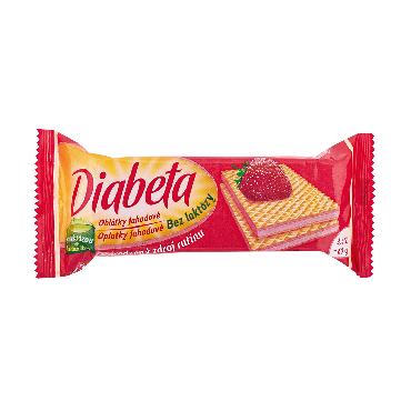 Dibeta oblátky jahodové bez laktózy 60g